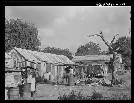 Christiansted, Saint Croix Island, Virgin Islands (vicinity). At one of the slum "villages"