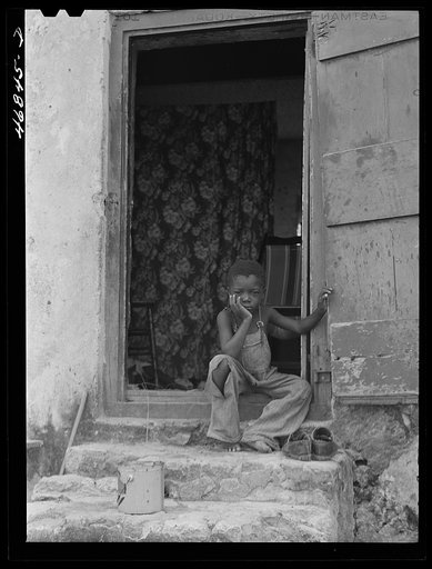 Christiansted, Saint Croix Island, Virgin Islands. At one of the slum "villages"