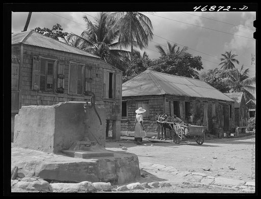 Christiansted, Saint Croix Island, Virgin Islands. A public well