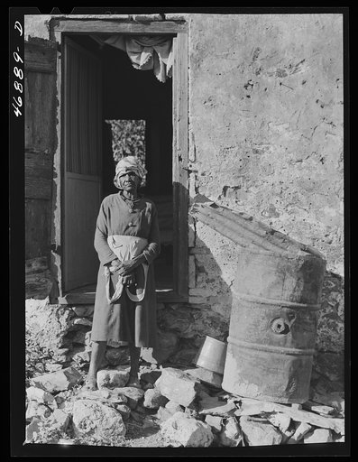 Untitled photo, possibly related to: Saint Croix Island, Virgin Islands. FSA (Farm Security Administration) borrower who lives in village La Vallee