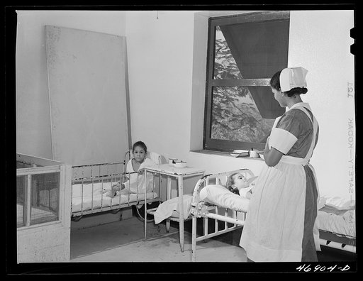 Christiansted, Saint Croix Island, Virgin Islands. In the children's ward in the Christiansted hospital