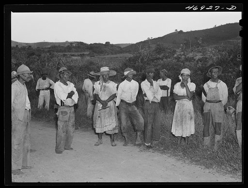 La Valle, Saint Croix Island, Virgin Islands. At a FSA (Farm Security Administration) group meeting