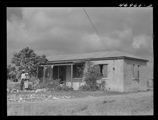 Frederiksted (vicinity), Saint Croix Island, Virgin Islands. One of the homestead houses