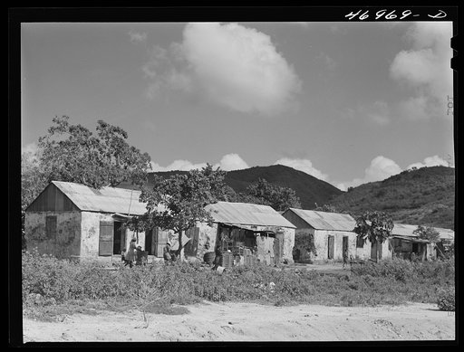 Frederkiksted (vicinity), Saint Croix Island, Virgin Islands. One of the slum villages