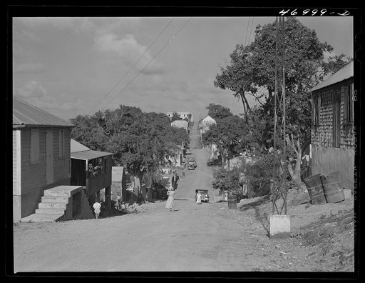 Christiansted, Saint Croix Island, Virgin Islands. A street