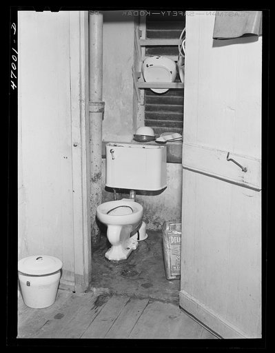 Frederiksted, Saint Croix Island, Virgin Islands. Toilet for the women's ward in Frederiksted hospital