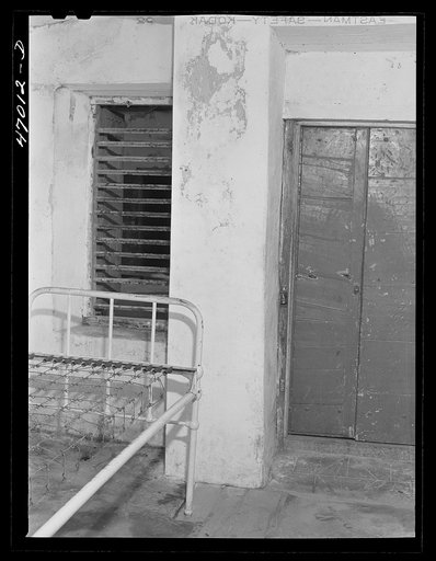 Frederiksted, Saint Croix Island, Virgin Islands. One of the cells for the insane at the Frederiksted hospital