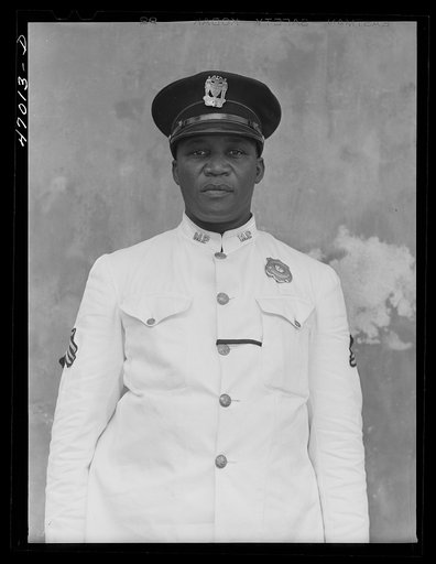 Untitled photo, possibly related to: Frederiksted, Saint Croix, Virgin Islands. Sergeant of the police