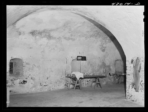 Frederiksted, Saint Croix Island, Virgin Islands. Part of the old fort used as a jail