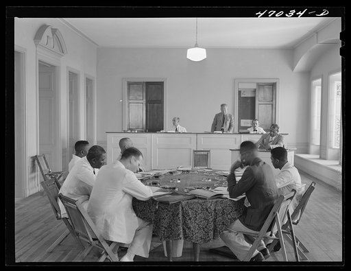Untitled photo, possibly related to: Christiansted, Saint Croix Island, Virgin Islands. Municipal council of Saint Croix in session