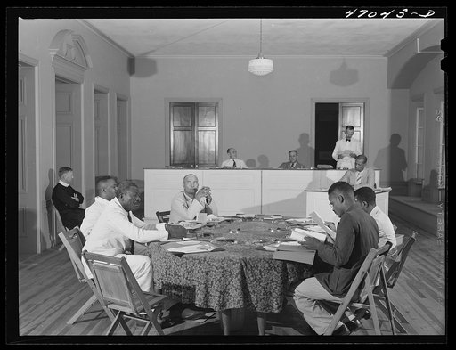 Christiansted, Saint Croix Island, Virgin Islands. Municipal council of Saint Croix in session