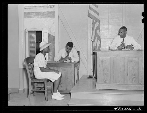 Frederiksted, Saint Croix Island, Virgin Islands. Court day