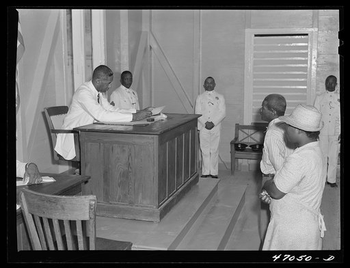 Frederiksted, Saint Croix, Virgin Islands. Court day