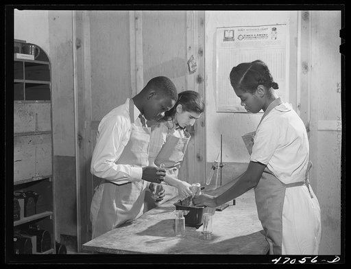 Christiansted, Saint Croix Island, Virgin Islands. Science class at the Chrisitansted high school