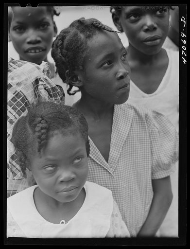 Untitled photo, possibly related to: Christiansted, Saint Croix Island, Virgin Islands (vicinity). Children at the Peter's Rest elementary school