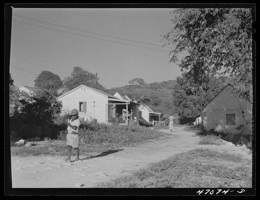 Untitled photo, possibly related to: Bethlehem, Saint Croix Island, Virgin Islands (vicinity). Children in one of the Virgin Islands Company housing project