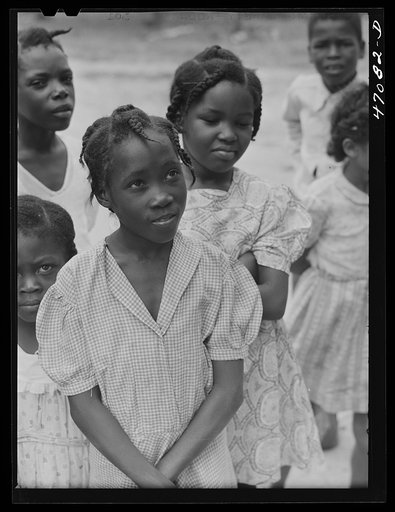 Christiansted, Saint Croix Island, Virgin Islands (vicinity). Children at the Peter's Rest elementary school
