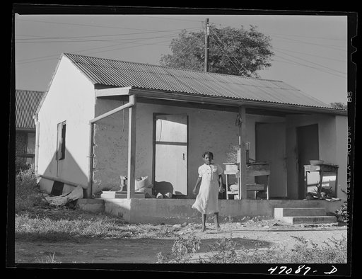 Untitled photo, possibly related to: Bethlehem, Saint Croix Island, Virgin Islands (vicinity). Children in one of the Virgin Islands Company housing project