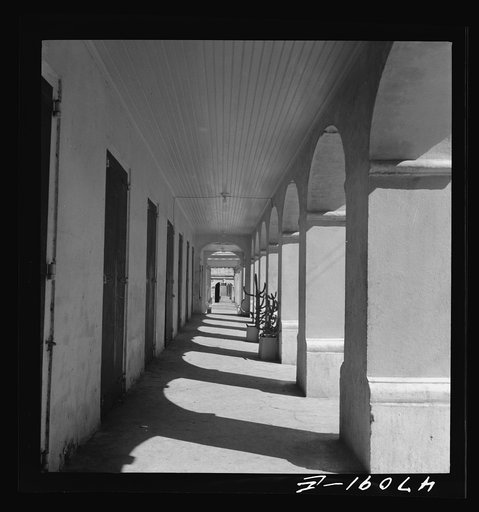 Untitled photo, possibly related to: Christiansted, Saint Croix Island, Virgin Islands. Sidewalk on a main street