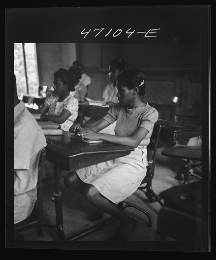 Christiansted, Saint Croix Island, Virgin Islands. In one of the classrooms of the Christiansted high school