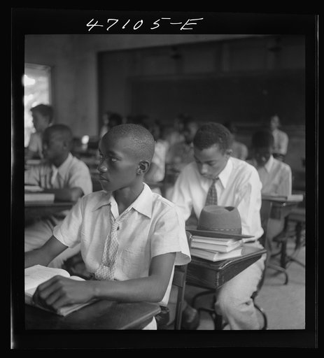 Untitled photo, possibly related to: Christiansted, Saint Croix Island, Virgin Islands. In one of the classrooms of the Christiansted high school