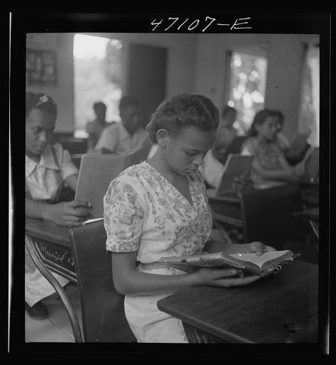 Christiansted, Saint Croix Island, Virgin Islands. In one of the classrooms of the Christiansted high school
