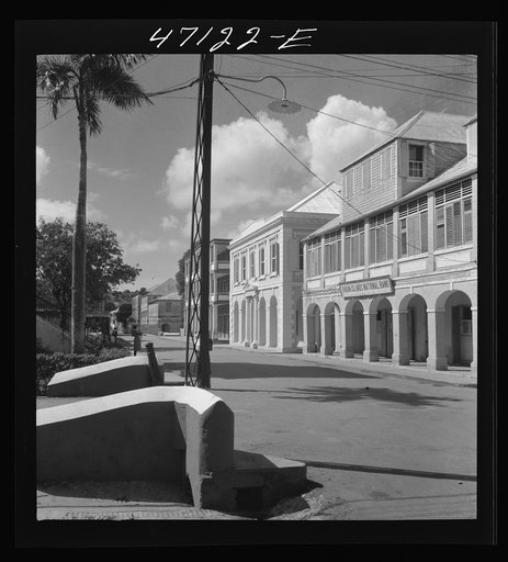 Christiansted, Saint Croix Island, Virgin Islands. Along the main street