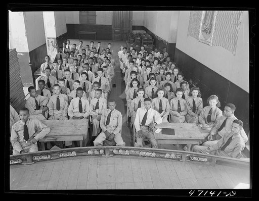 Charlotte Amalie, Saint Thomas Island, Virgin Islands. The high school cadets are organized at the Charlotte Amalie high school to assist police and fire departments during blackouts and air-raids