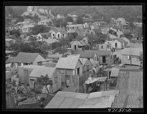 Untitled photo, possibly related to: French village, a small settlement on Saint Thomas Island, Virgin Islands. French-speaking fishermen and their families live in this colony