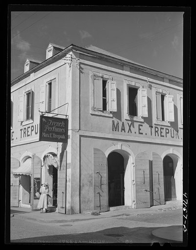 Untitled photo, possibly related to: Charlotte Amalie, St. Thomas Islands. Sunday afternoon on the main street