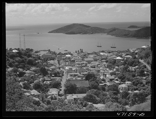Charlotte Amalie, Saint Thomas Island, Virgin Islands. General view of the harbor
