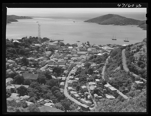 Charlotte Amalie, Saint Thomas Island, Virgin Islands. General view of the harbor