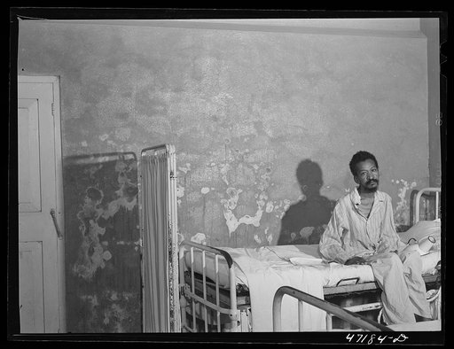Charlotte Amalie, Saint Thomas Island, Virgin Islands. The men's ward at the hospital