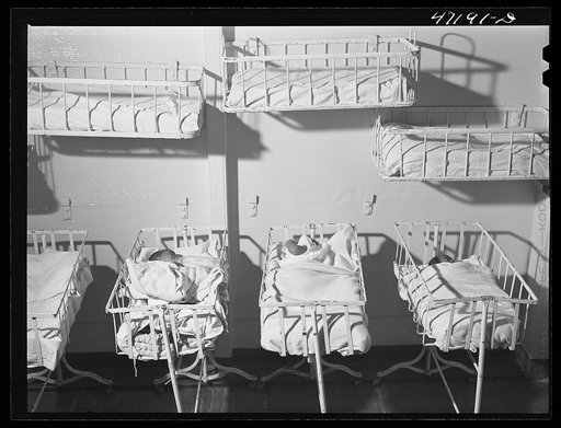 Charlotte Amalie, Saint Thomas Island, Virgin Islands. The babies' ward at the hospital