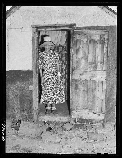 Untitled photo, possibly related to: French village, a small settlement on Saint Thomas Island, Virgin Islands. French woman living in one of the tiny hillside homes in the French village