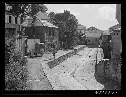 Untitled photo, possibly related to: Charlotte Amalie, St. Thomas Island, Virgin Islands. One of the open sewers