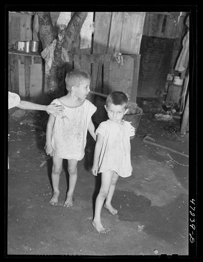 Untitled photo, possibly related to: French village, a small settlement on Saint Thomas Island, Virgin Islands. Children of French fishermen, who live in French village, a small settlement