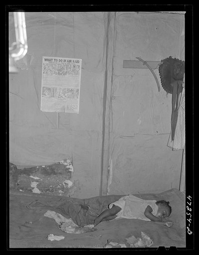 Charlotte Amalie, Saint Thomas Island, Virgin Islands. In the home of a Negro worker in a slum section