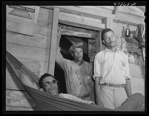 Untitled photo, possibly related to: Charlotte Amalie, Saint Thomas Island, Virgin Islands. Defense workers employed at the Naval base