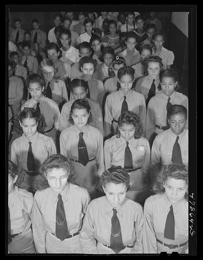 Charlotte Amalie, Saint Thomas Island, Virgin Islands. Charlotte Amalie high school cadets are organized to assist authorities during air raids