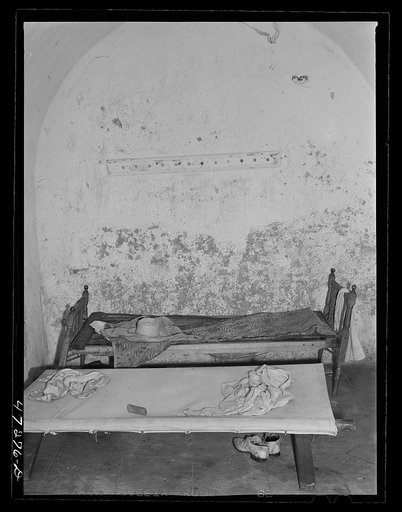 Charlotte Amalie, Saint Thomas Island, Virgin Islands. One of the cells in the old fort, now used as a prison