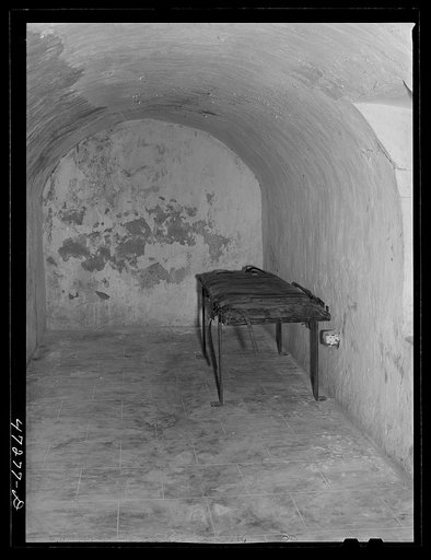Charlotte Amalie, Saint Thomas Island, Virgin Islands. The solitary confinement dungeon in the old fort