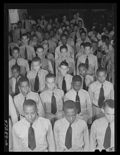 Untitled photo, possibly related to: Charlotte Amalie, Saint Thomas Island, Virgin Islands. Charlotte Amalie high school cadets are organized to assist authorities during air raids