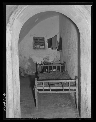 Untitled photo, possibly related to: Charlotte Amalie, Saint Thomas Island, Virgin Islands. One of the cells in the old fort, now used as a prison
