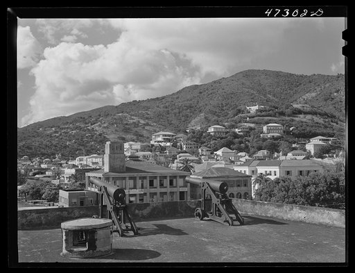 Charlotte Amalie, Saint Thomas Island, Virgin Islands. Charlotte Amalie, seen from the top of the old fort