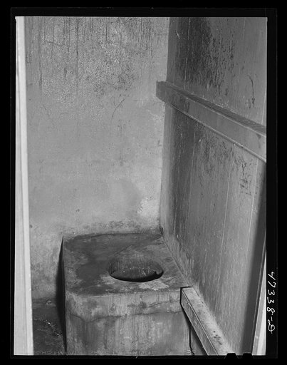 Charlotte Amalie, Saint Thomas Island, Virgin Islands. One of the toilets of the women's ward in the Charlotte Amalie hospital