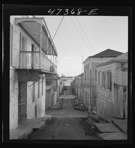 Untitled photo, possibly related to: Charlotte Amalie, Saint Thomas Island, Virgin Islands. A street