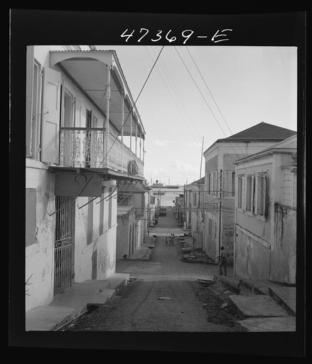Charlotte Amalie, Saint Thomas Island, Virgin Islands. A street