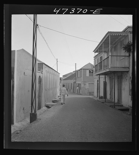 Charlotte Amalie, Saint Thomas Island, Virgin Islands. A street