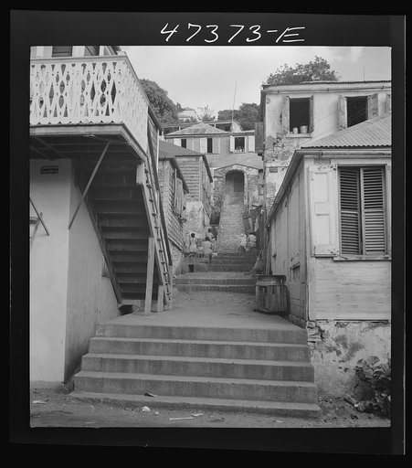 Charlotte Amalie, Saint Thomas Island, Virgin Islands. A street